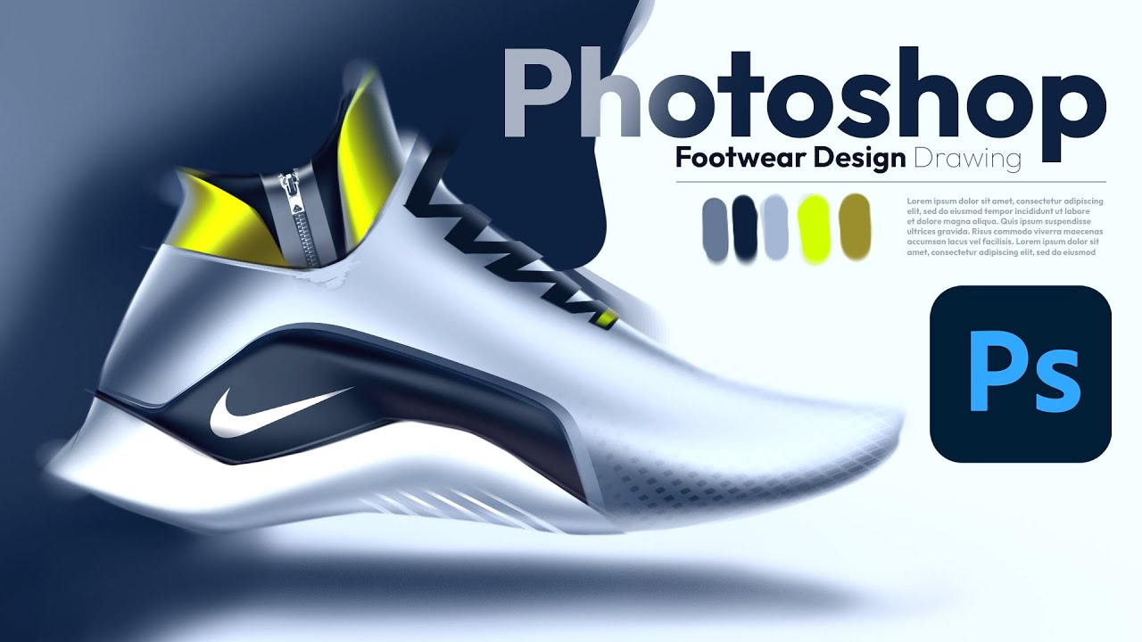 Drawing Shoe Design in Photoshop & How to Draw 👟✨