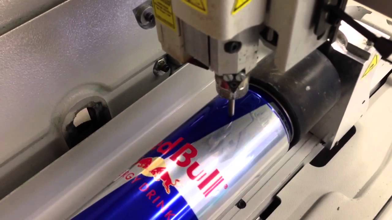 Engraving Red Bull energy drink Aluminum can of soda