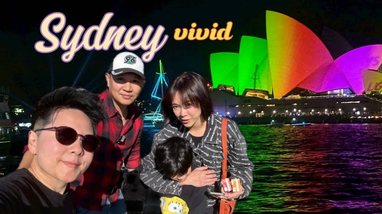 Day 2 in Sydney, visit the Vivid Sydney festival, The Marsden brewhouse and My friend's house