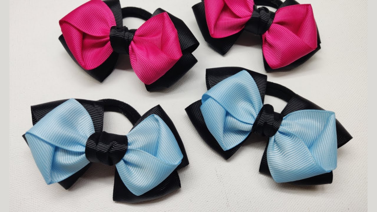 HOW TO MAKE QUICK AND EASY UNIQUE RIBBON BOW.