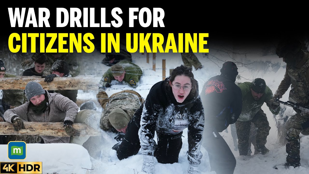 Ukraine War: Civilians Train in Snow as Veterans Lead Military Drills in Kyiv Region