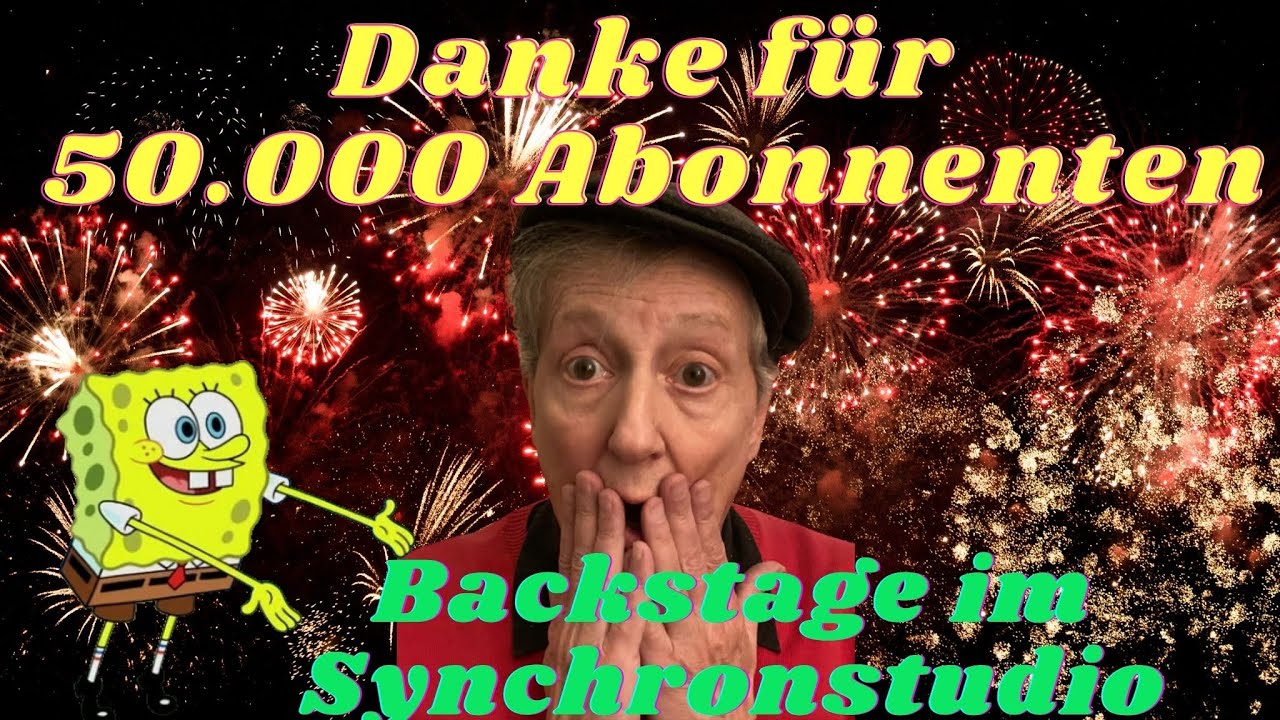 50.000 Abonnenten Special - Backstage im Synchronstudio - Gewinnspiel beendet -