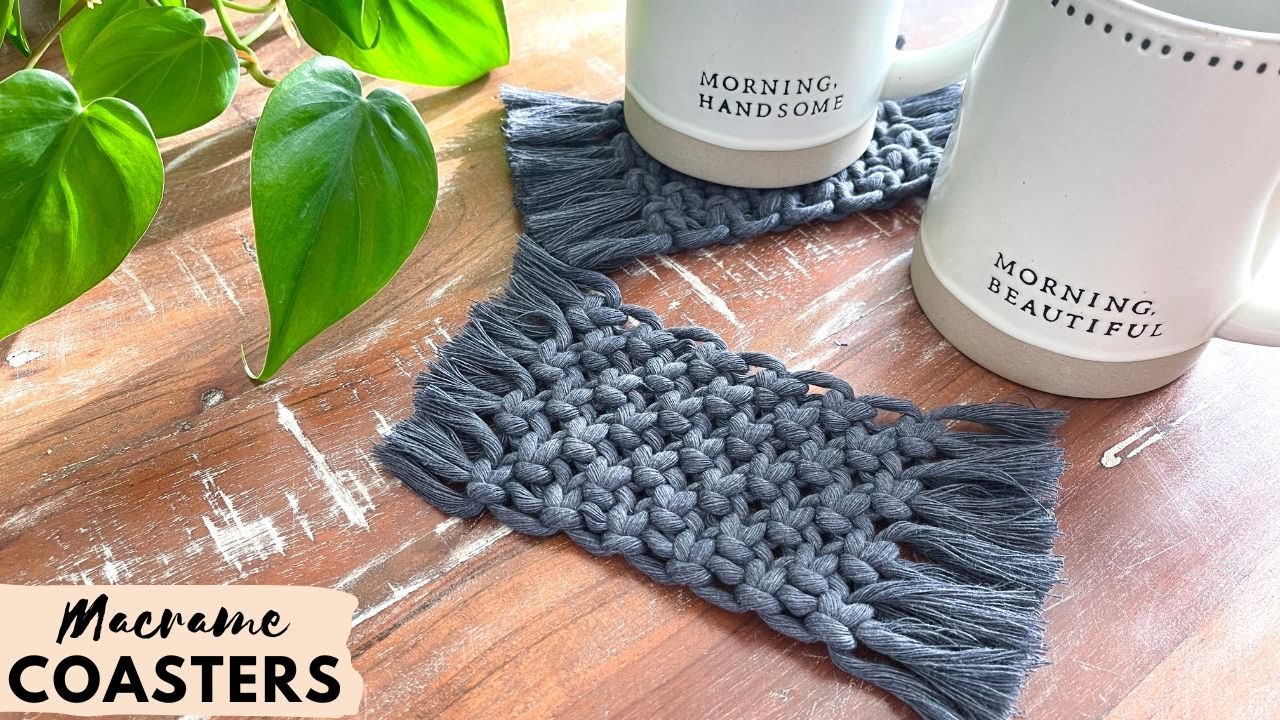 How to Macrame Coasters | Easy Beginner Friendly Tutorial