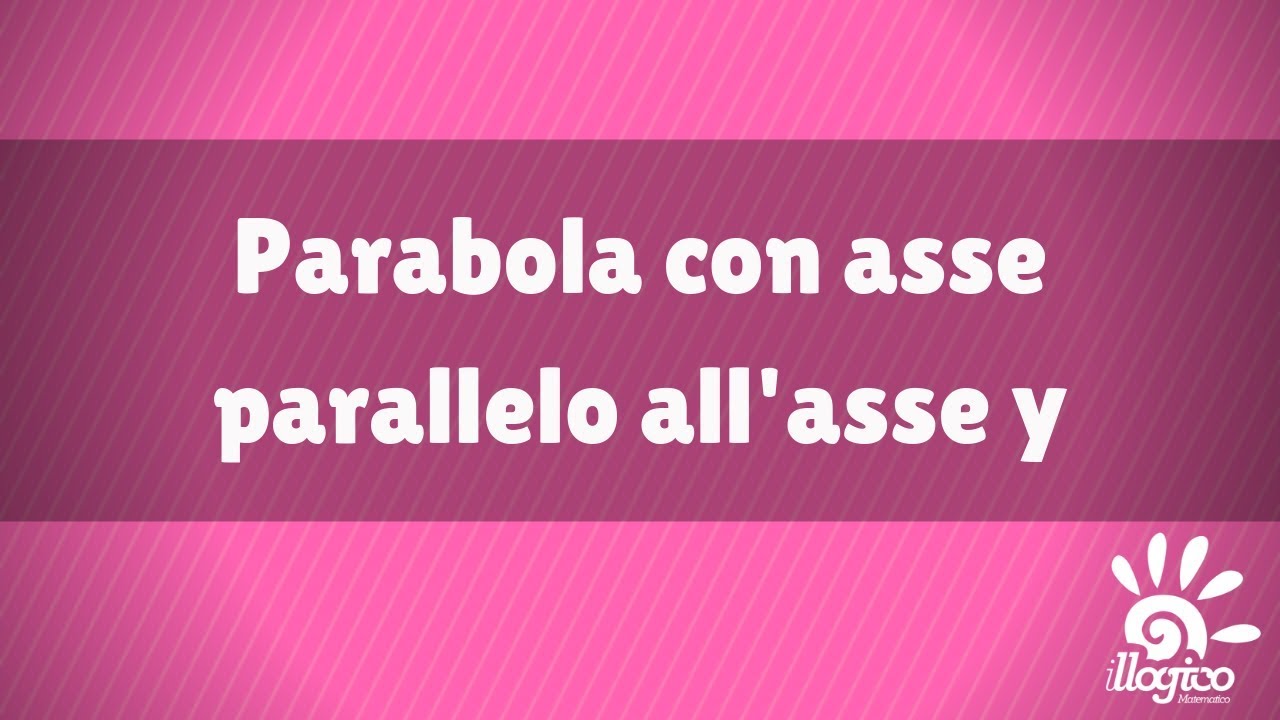 Parabola con asse parallelo all'asse y