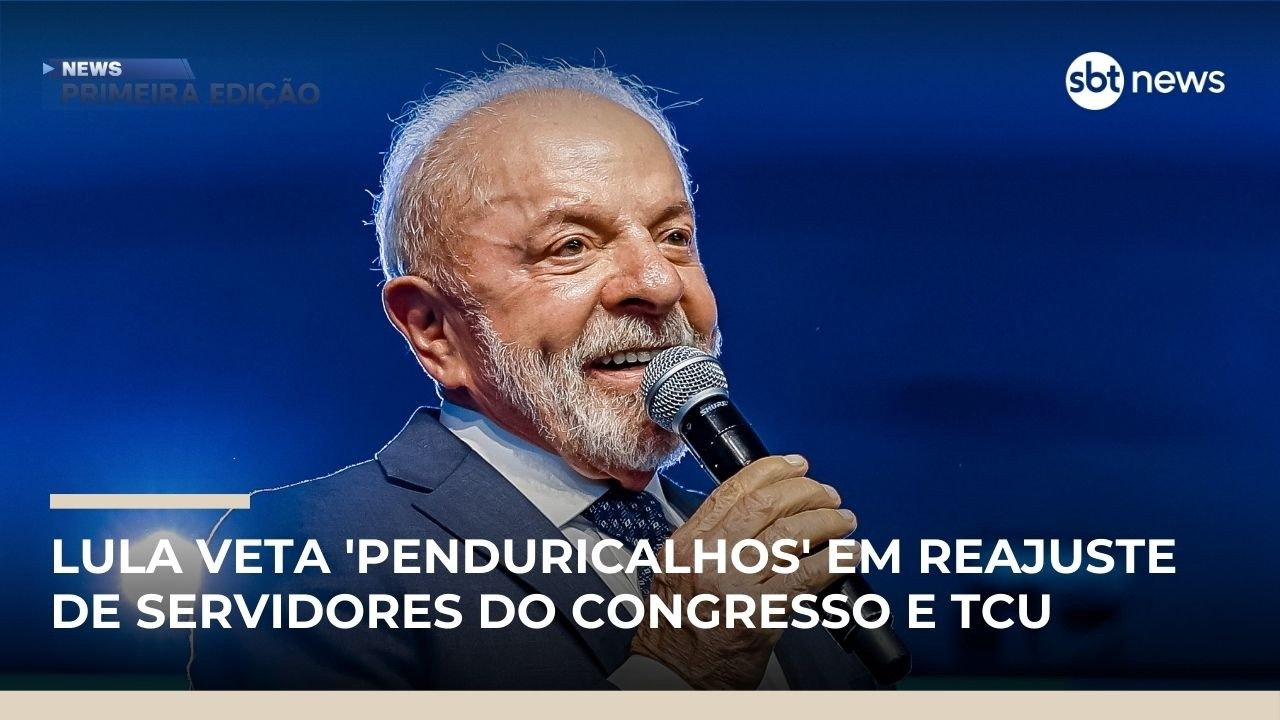 Lula sanciona reajuste para servidores do Legislativo com veto a penduricalhos | #NewsPrimeiraEdição