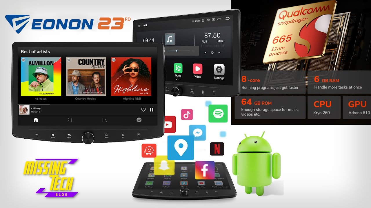 Eonon UA13SK Plus 10.1 Inch Android 13 Double Din Car Stereo Review