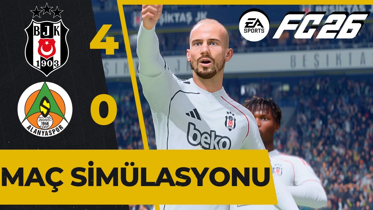 FC 26 – Beşiktaş vs Alanyaspor | Süper Lig 2025/26 | PS5™ 4K60fps