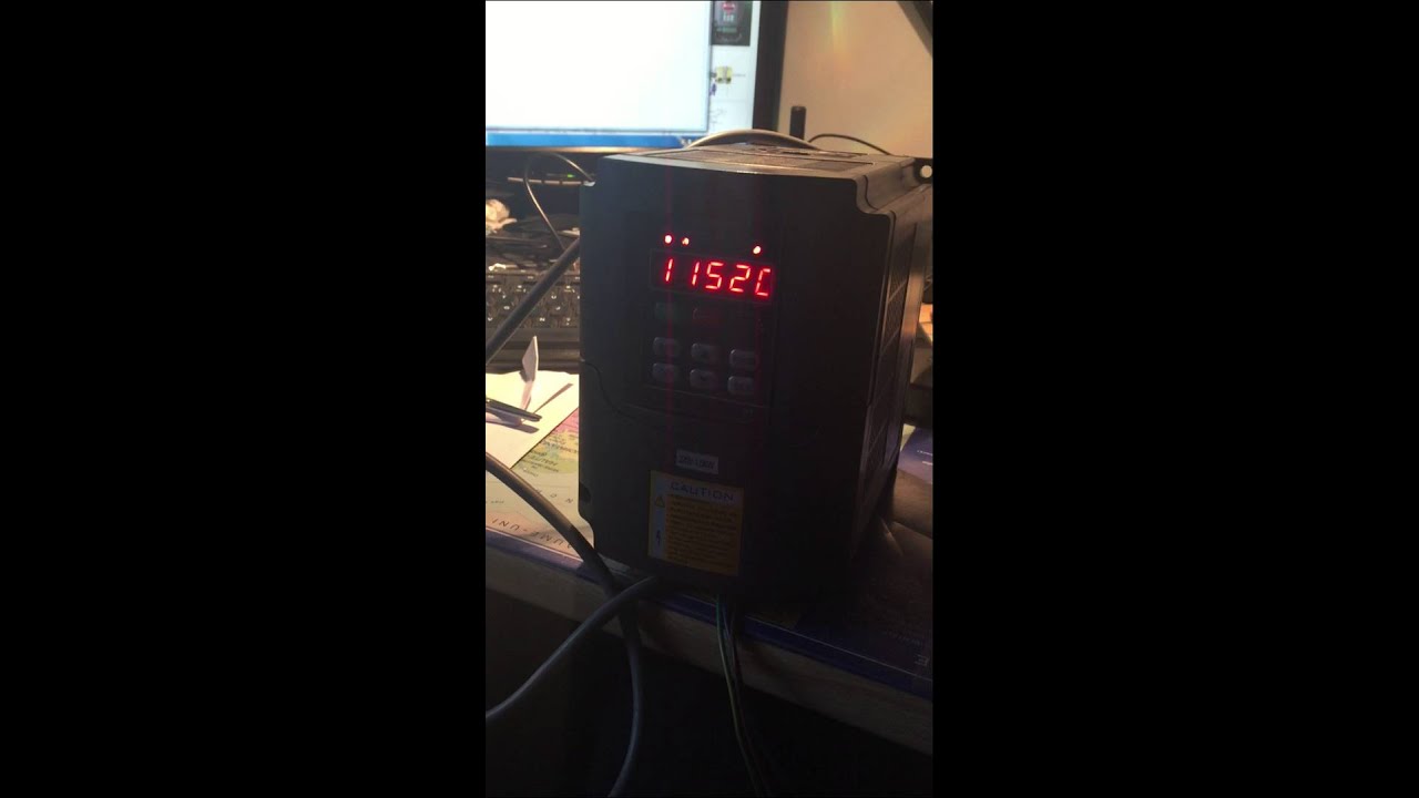 Functional test of spindle motor air cooled 1.5KW.