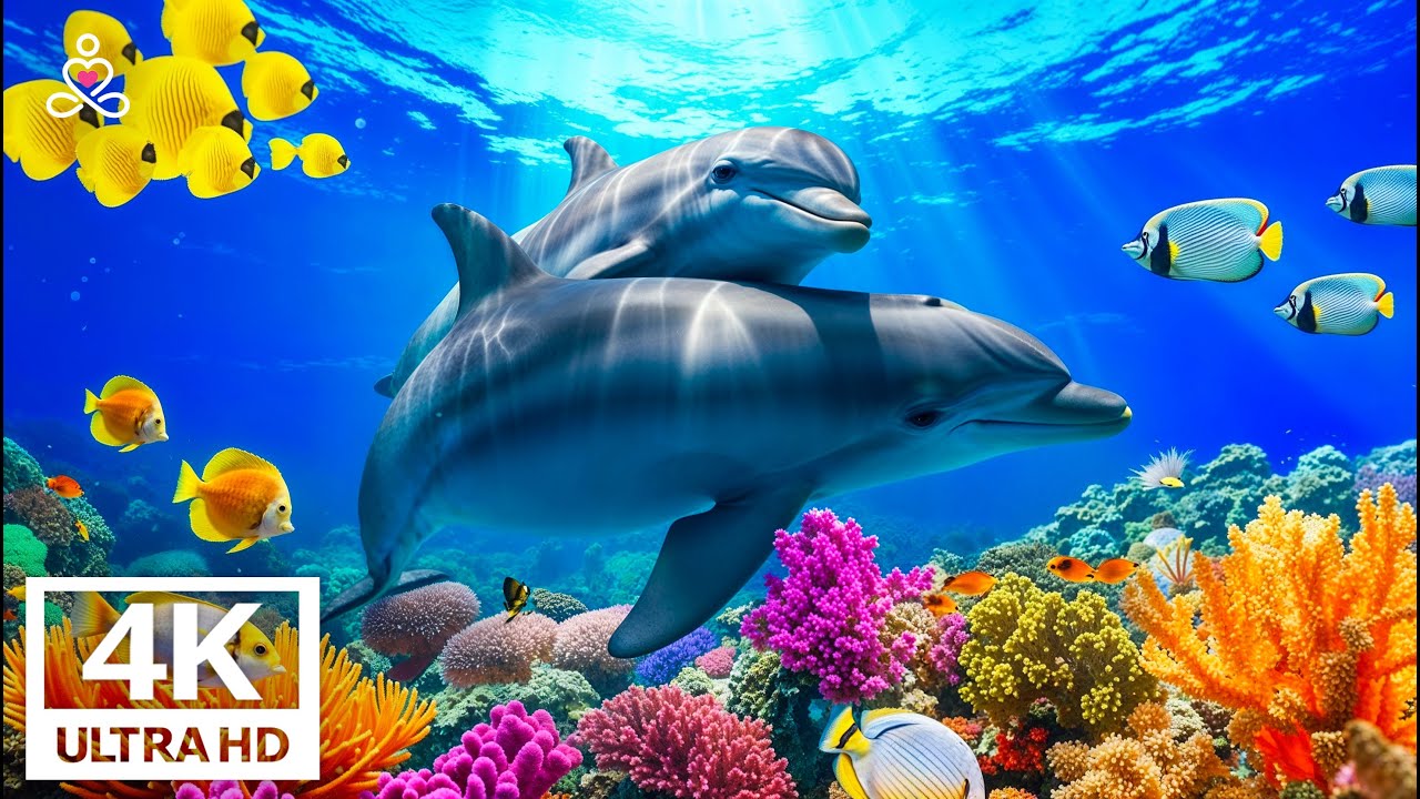 Ocean 4K - Beautiful Coral Reef Fish in Aquarium, Sea Animals for Relaxation #11