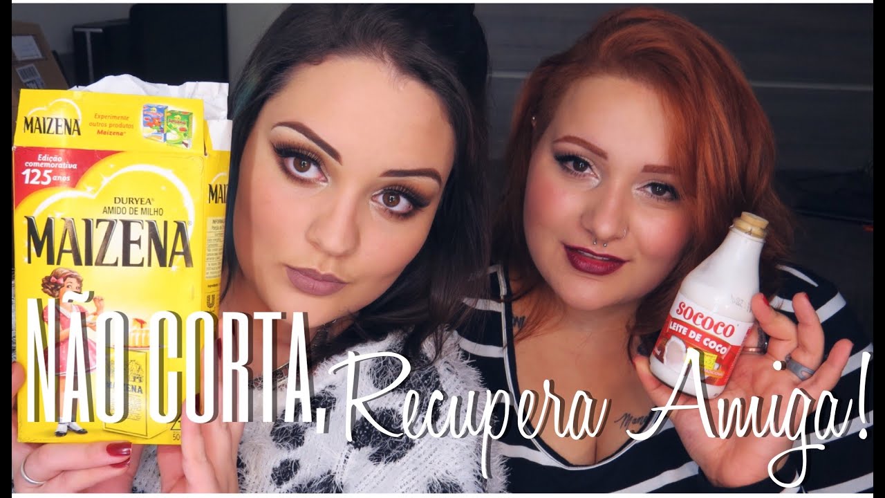Hidratação com Maizena e Leite de coco: NÃO CORTA, RECUPERA AMIGA! ft. Jeh Femme Fatale.