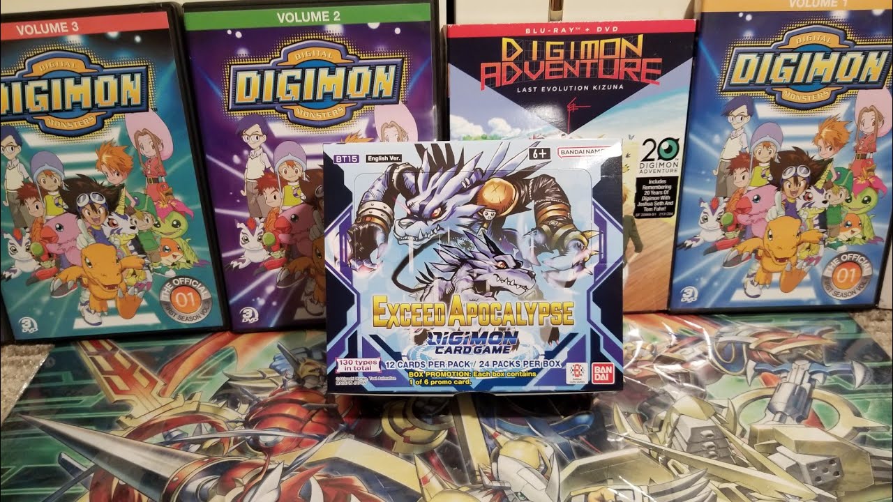 Opening up a Digimon BT15 Exceed Apocalypse Booster Box!