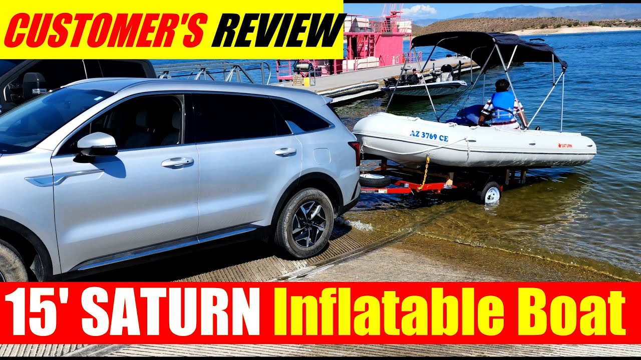 Customer Review of 15' Saturn Inflatable Motor Boat SD470 + Trailer Setup & Modifications