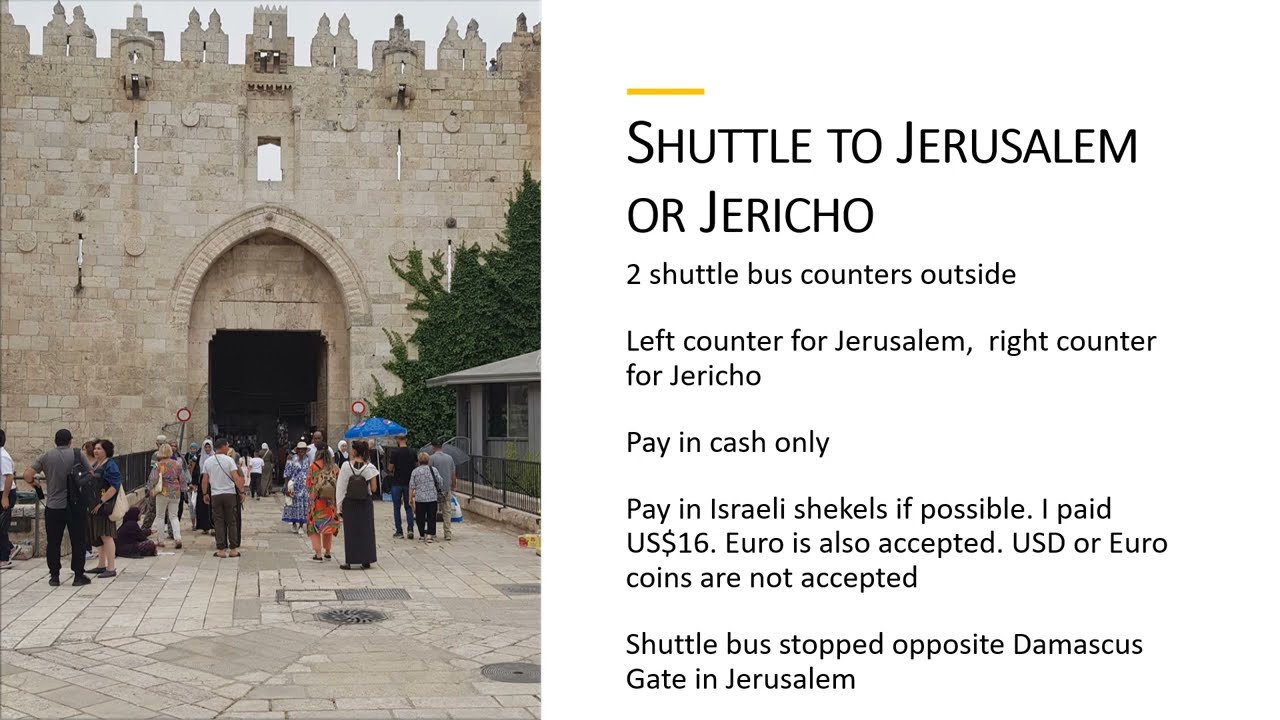 Amman to Jerusalem by Bus
