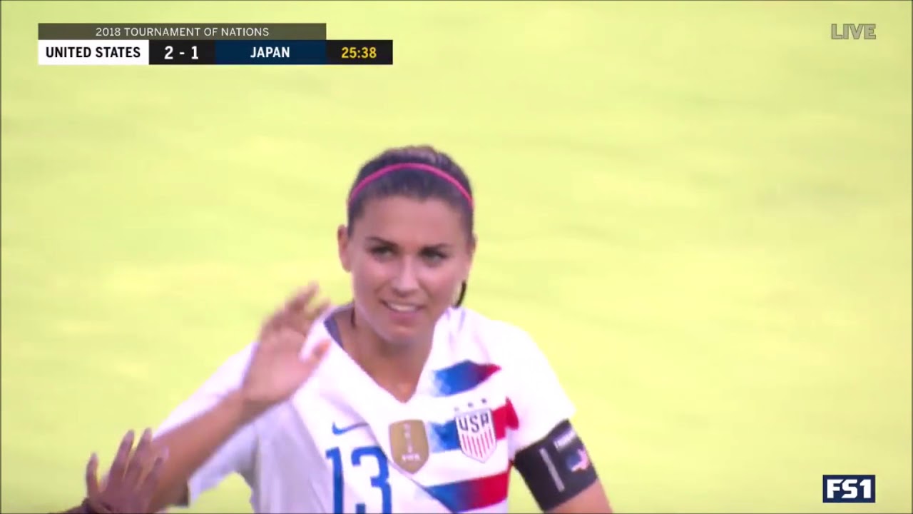 Alex Morgan vs Japan ToN 7/26/18 Every Touch