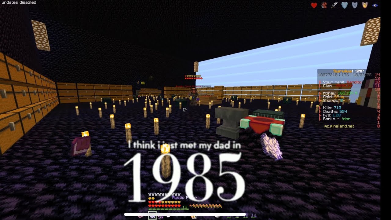 1985 : pvp in (mineland network )