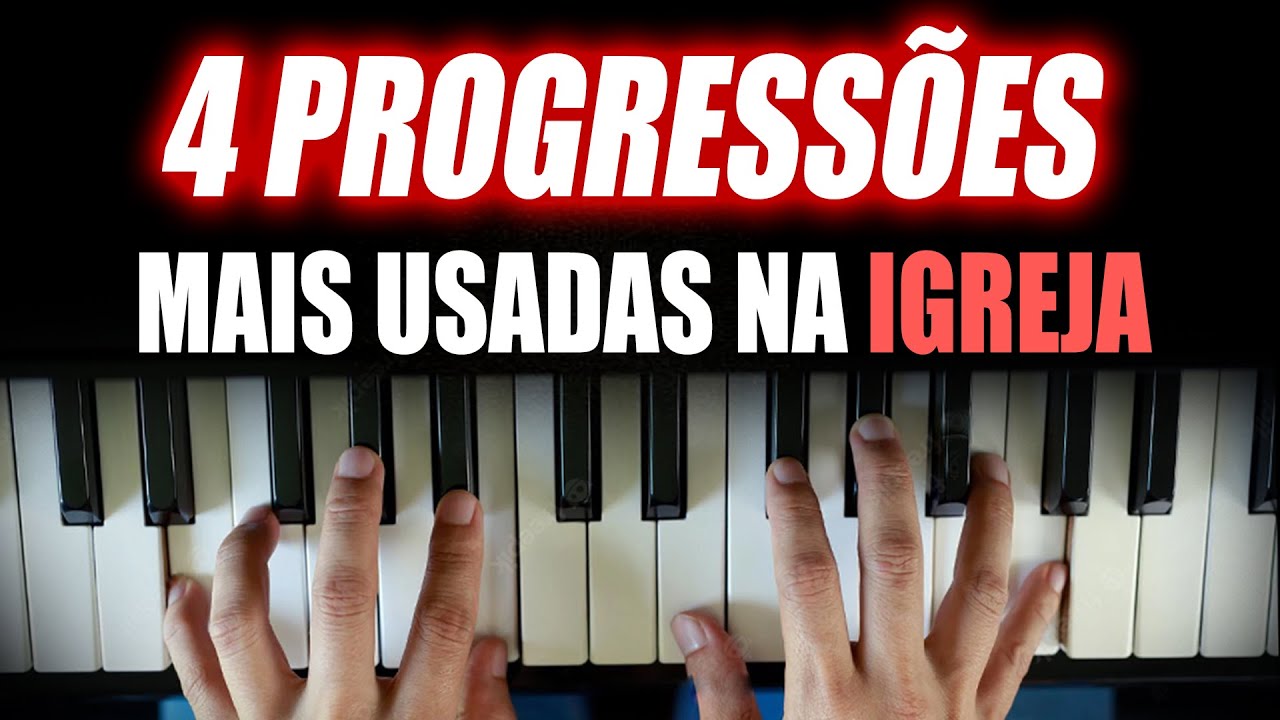 Aprenda as 4 PROGRESSÕES no teclado mais usadas na IGREJA (aula de teclado)