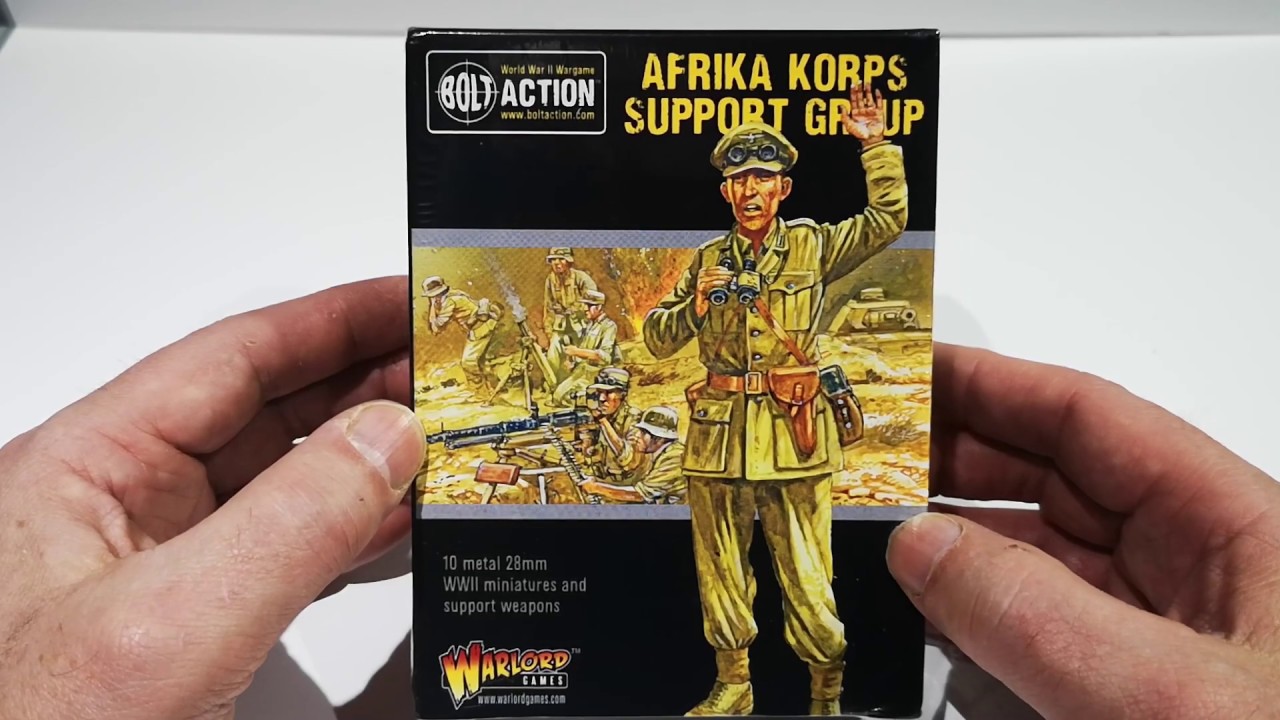 Warlord Games Afrika Korps Support Group Unboxing