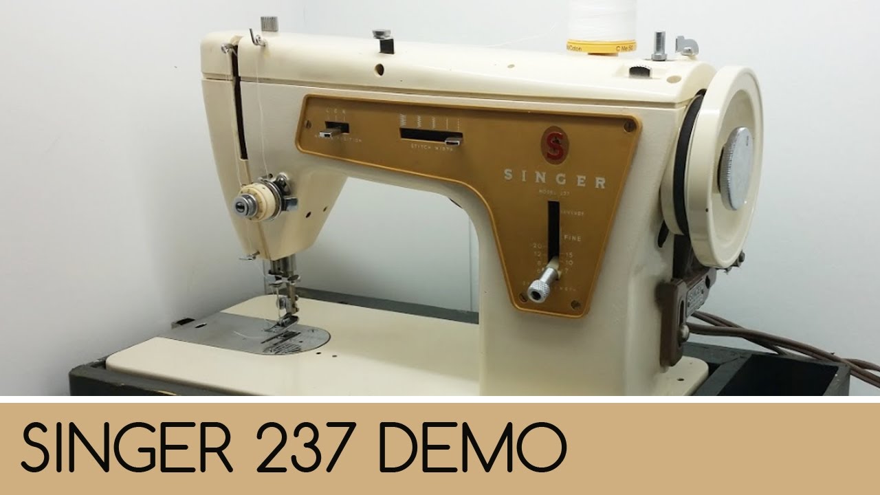 Singer 237 Demonstration | Sewing Machine Showcase
