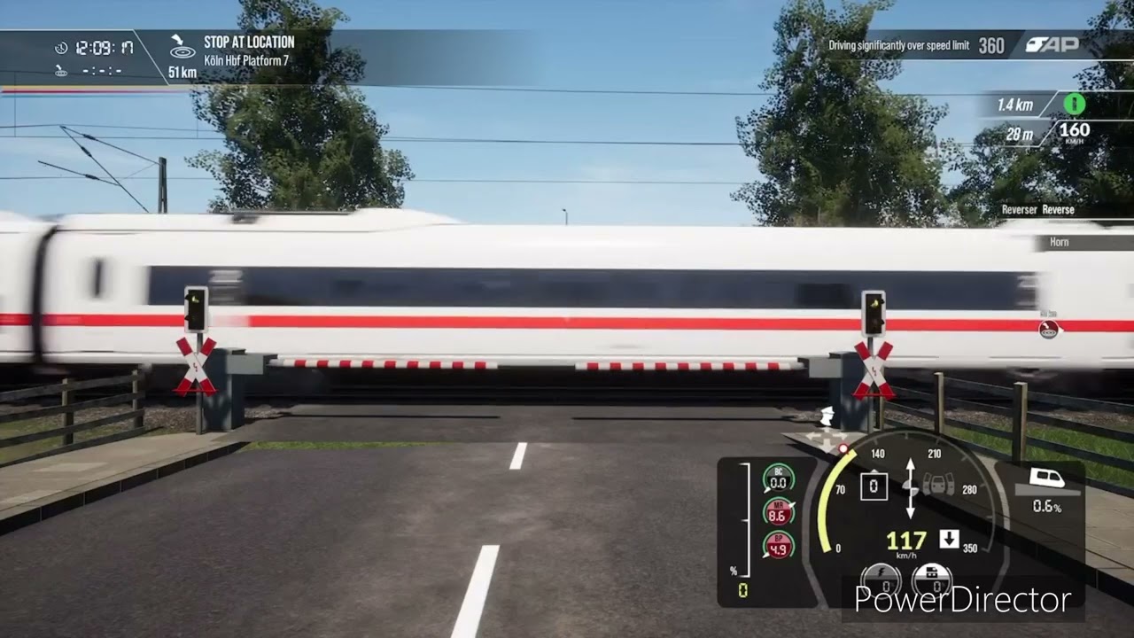 Train sim world: 2 ice 3 train passing by the railroad tracks