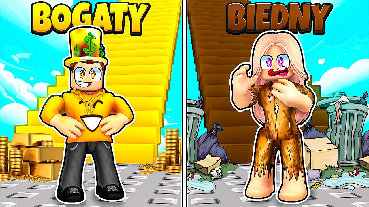 BOGATE vs BIEDNE Obby w Roblox!