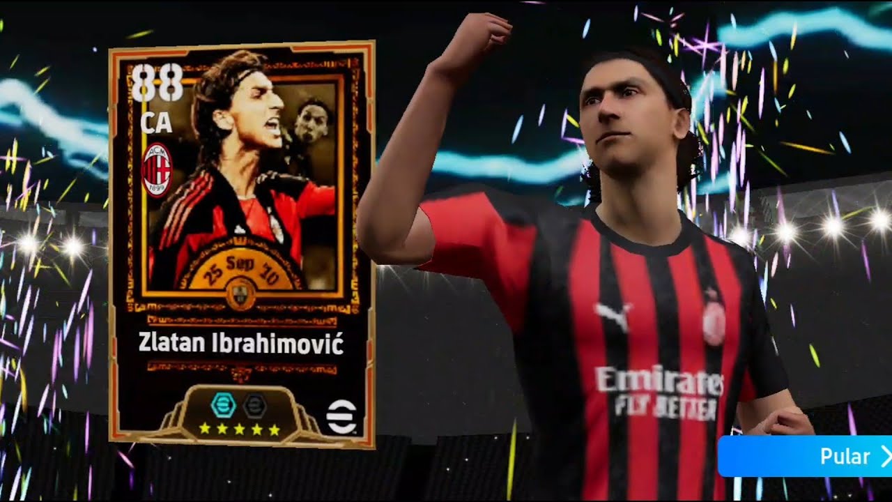 Girei na box do Ibrahimović no último dia no efootball mobile 