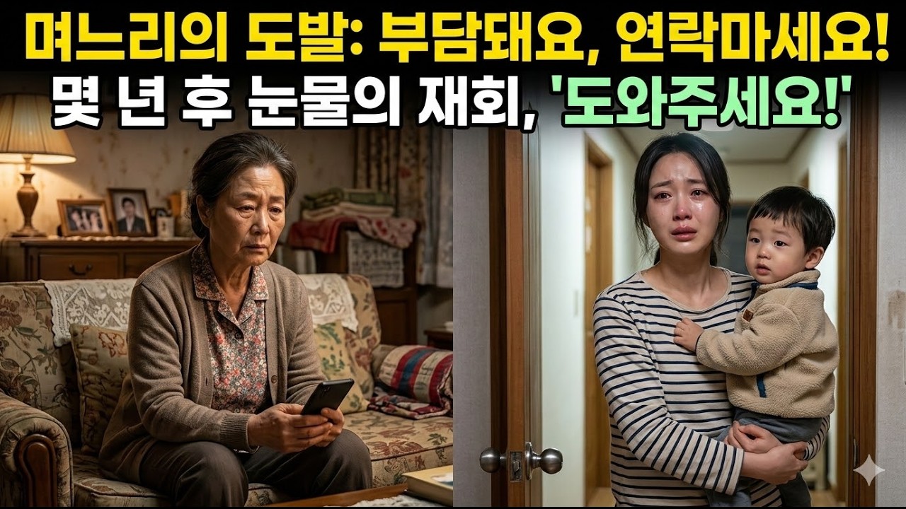 “며느리가 ‘부담된다며 연락 끊더니’… 몇 년 뒤, 울면서 찾아왔습니다”