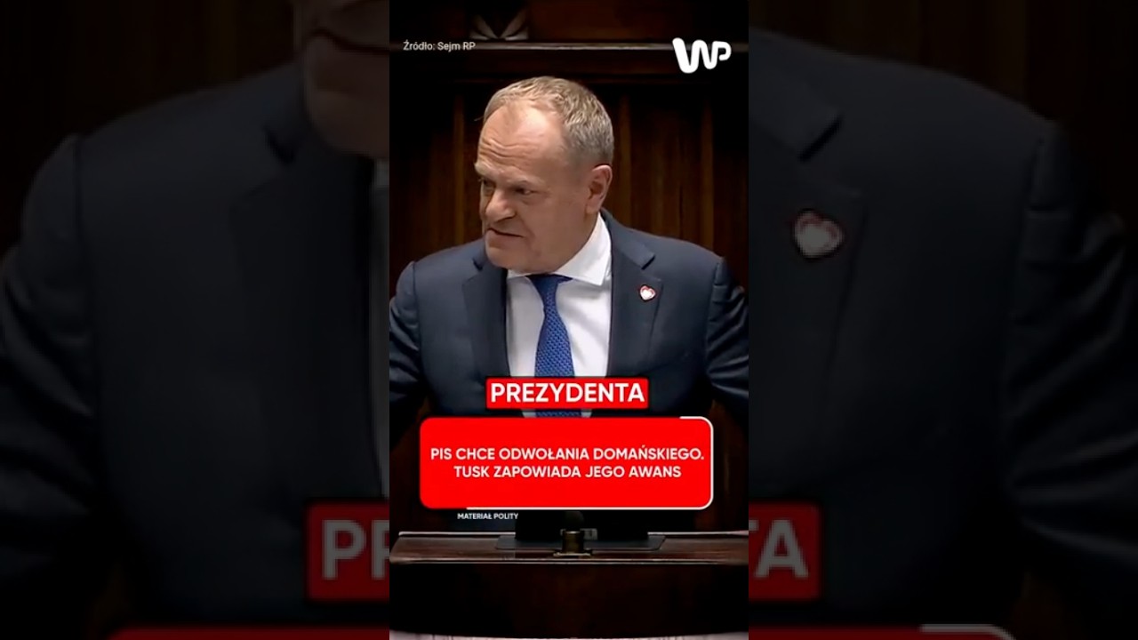 PiS chce odwołania Domańskiego. Tusk zapowiada jego awans