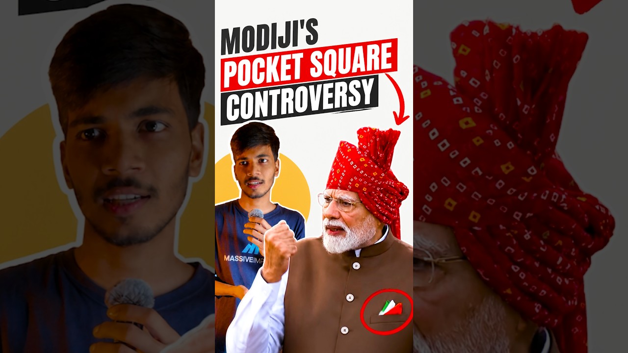 Modi's tricolor pocket square controversy!