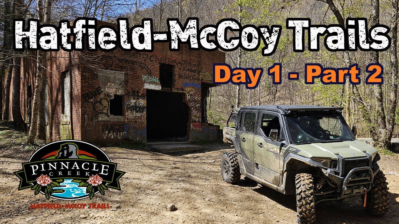 Hatfield-McCoy Trails - Ride to Warrior Trails From Ashland Resort - Day 1 Part 2 -Polaris Xpedition