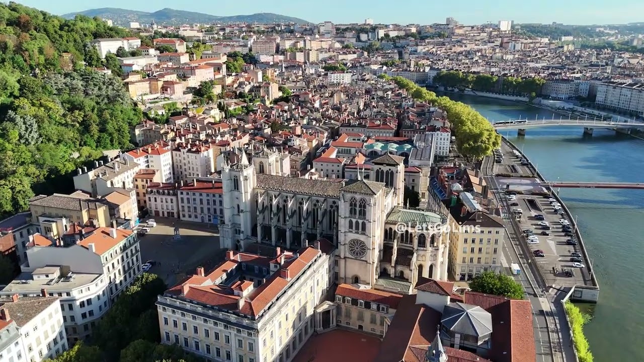 🇫🇷 Lyon, France - 4K UHD Relaxing Drone