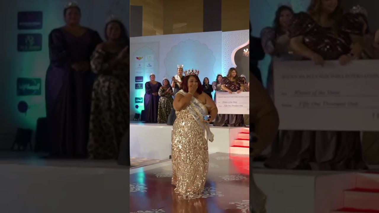 Winners Crowning at Maven Ms Plus Size India #pageantlife #christysarkar