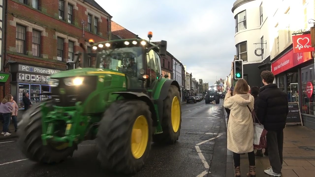 Farmers take protest to the streets at Morpeth