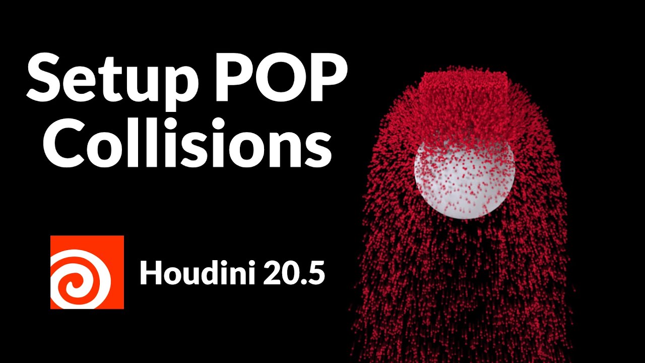 Setting Up Particle Collisions | Intro to POP's | Houdini 20.5