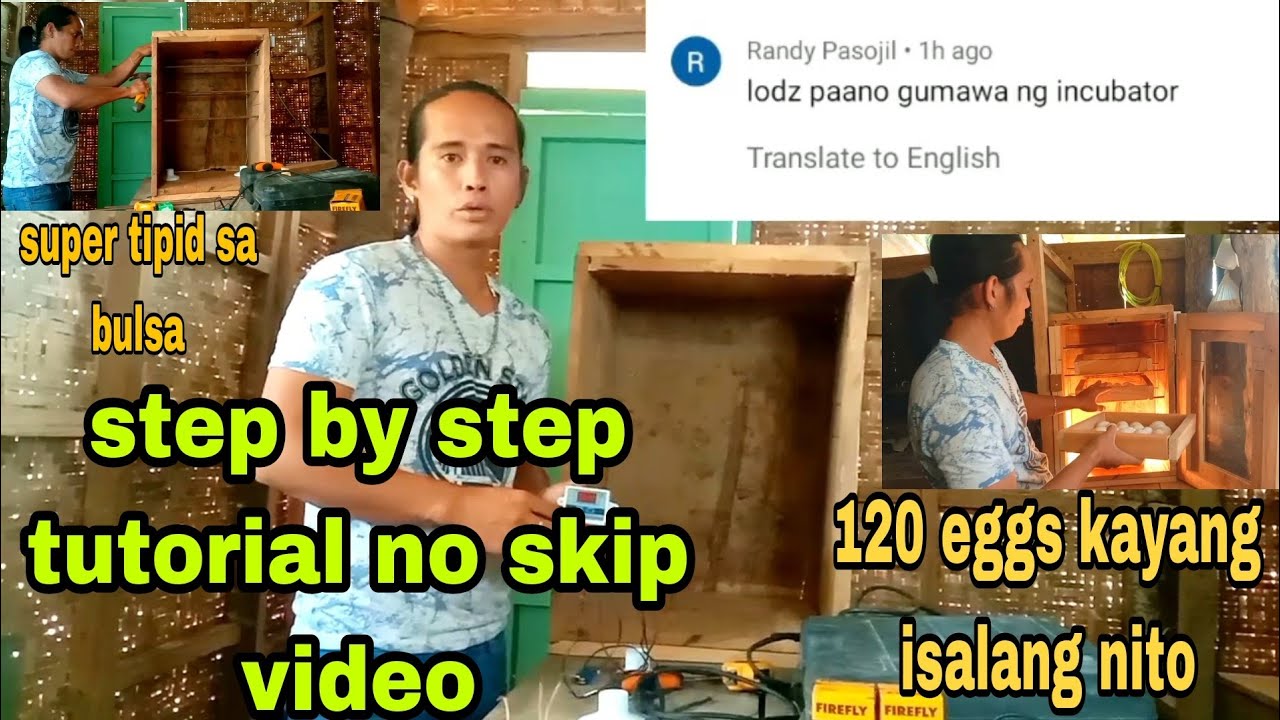 PAANO GUMAWA NG D.I.Y INCUBATOR NA TIPID SA BULSA || 100% PISA LAHAT NG MGA ITLOG