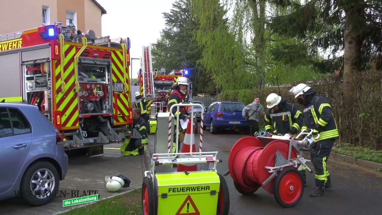 Wohnhaus in Bielefeld-Schildesche in Flammen