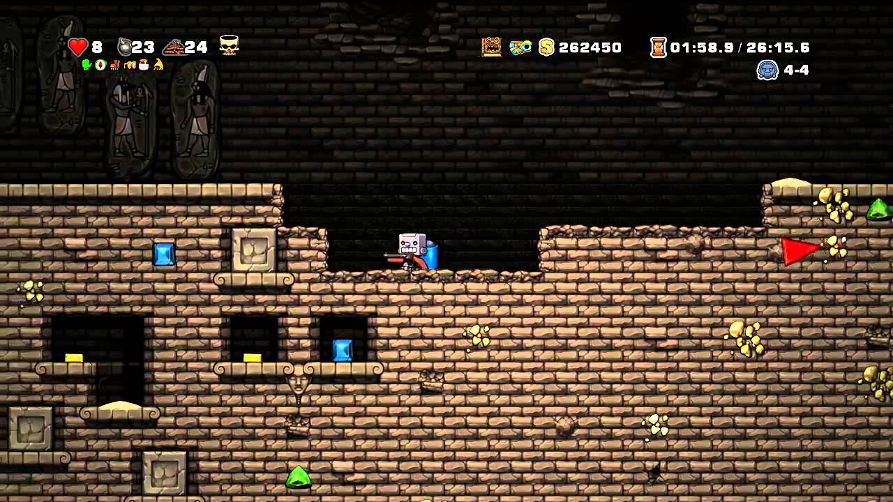 Spelunky HD - Olmec Fight & Entrance to Hell