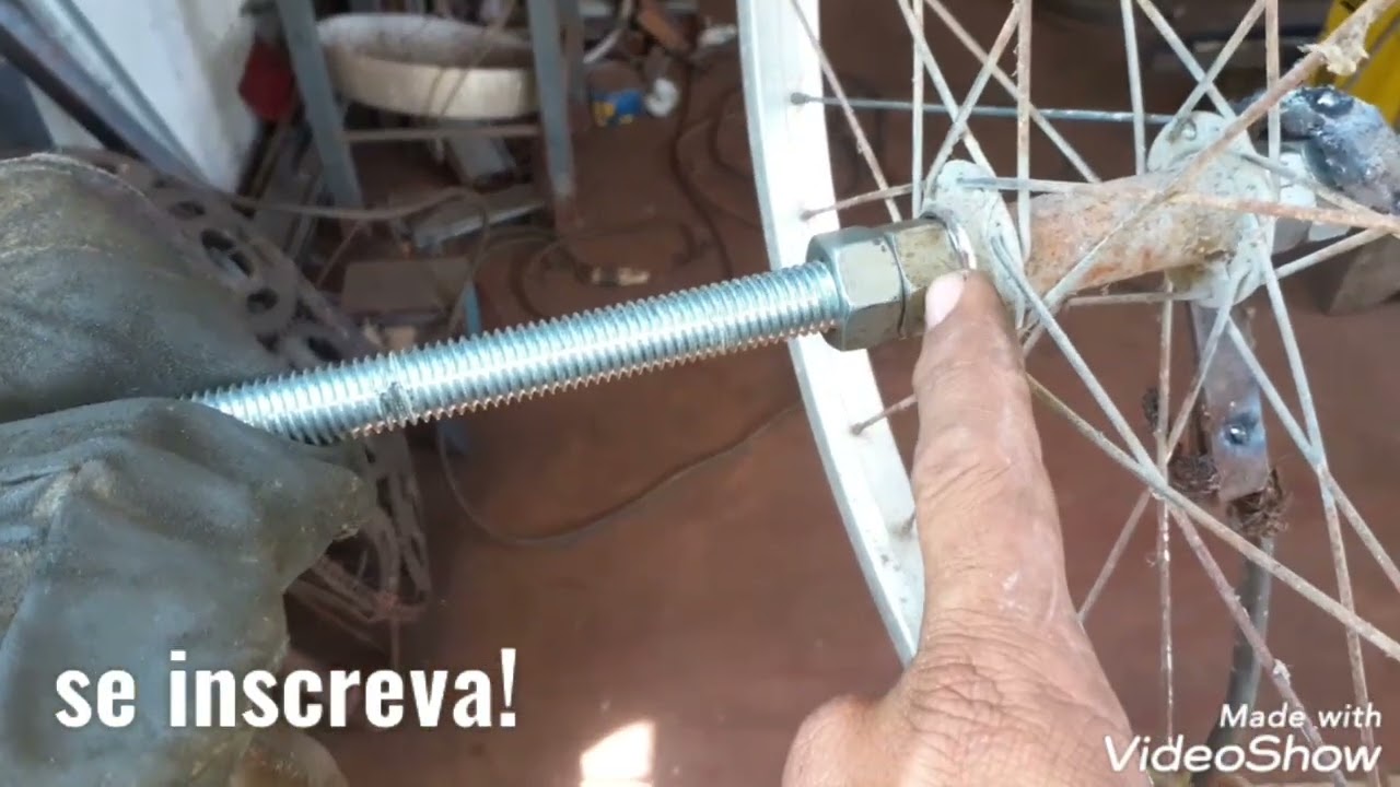 como fazer a roda livre do triciclo praiano caseiro.