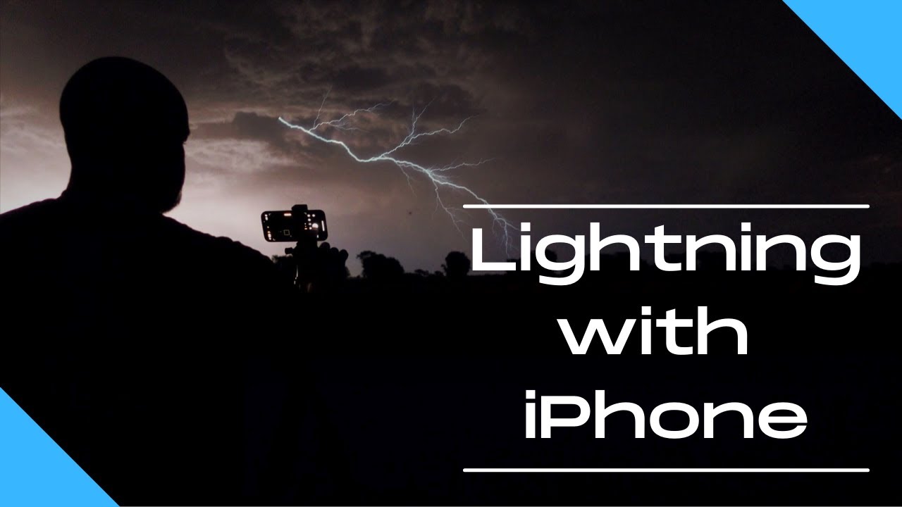 Как сфотографировать молнию на iPhone