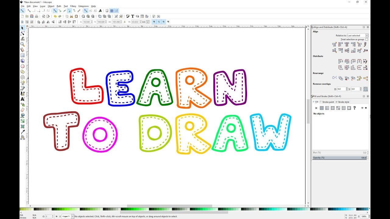 Inkscape 06: Your First Drawing and Digitizing