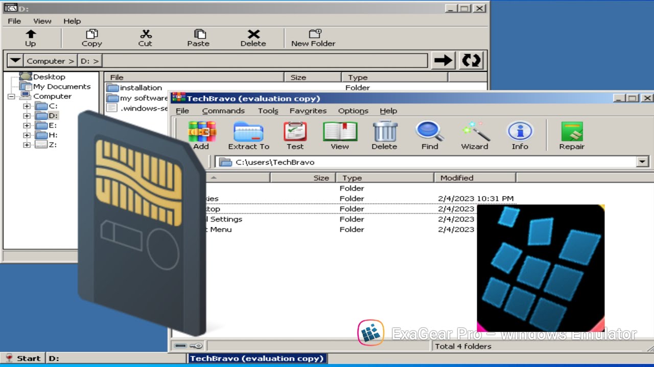 How to install apps on external SD card | no root | exagear | Android