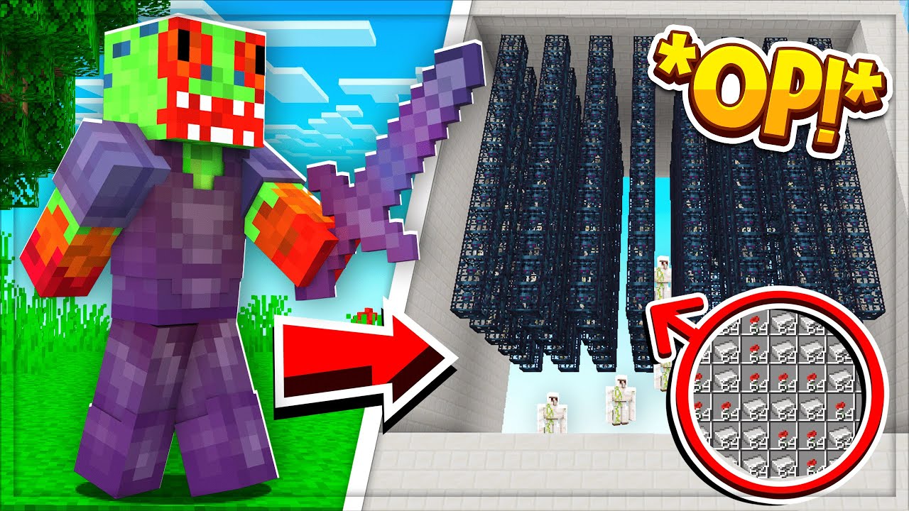 *INSANE* AUTO IRON GOLEM FARM MAKES MILLIONS | Minecraft Skyblock | AkumaMC #2