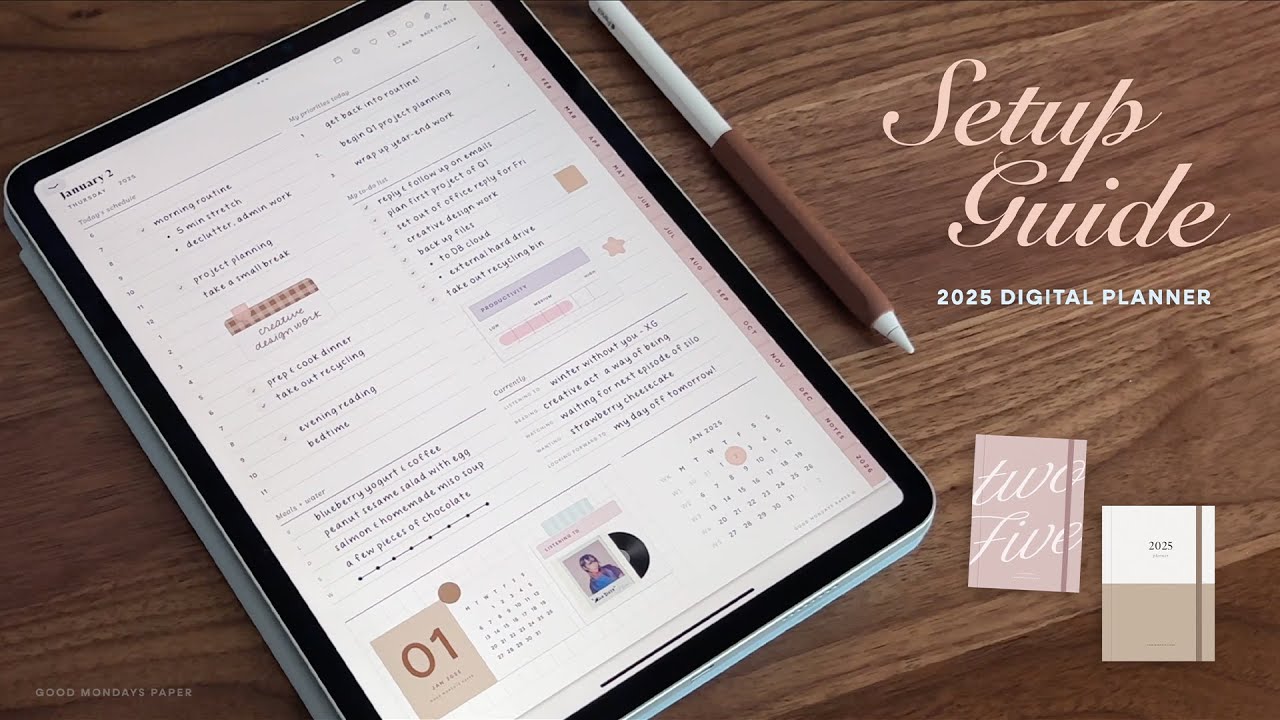 Руководство по настройке цифрового планировщика на 2025 год 🤎 | iPad и хорошие заметки 6
