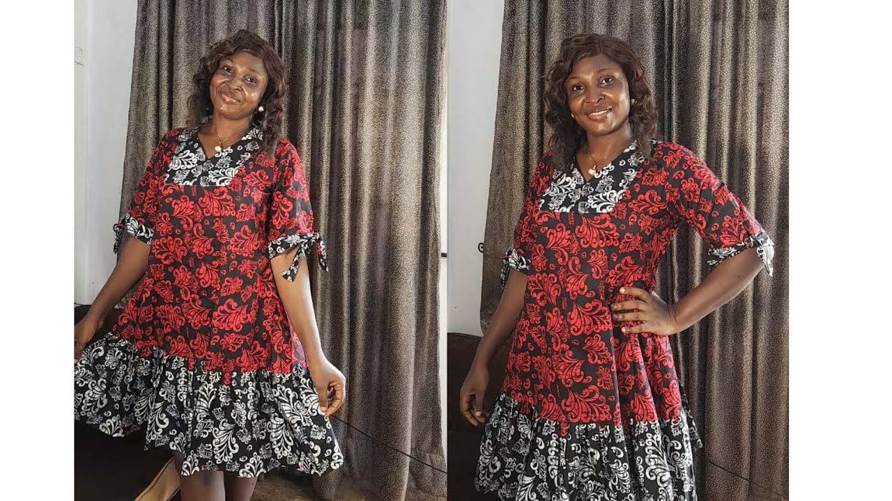 HOW TO MAKE A DRESS WITH A GATHERED HEM. 