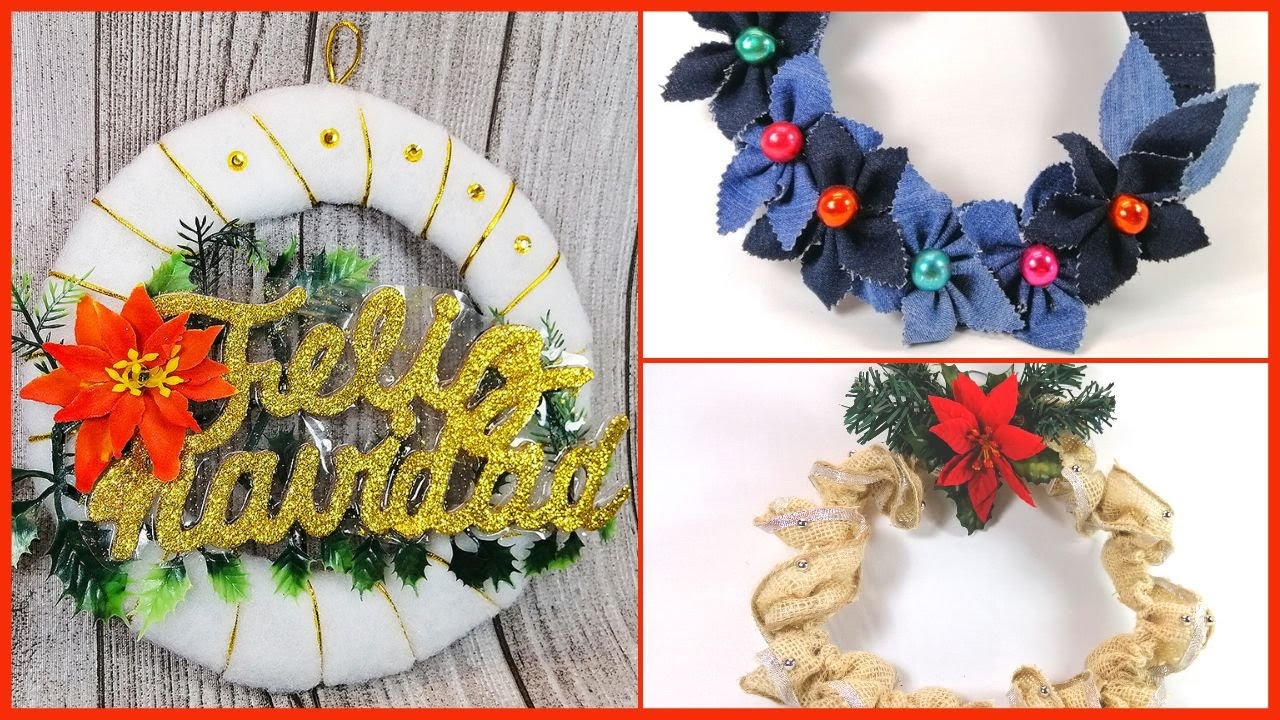 How to make recycled Christmas wreaths | Ecobrisa DIY