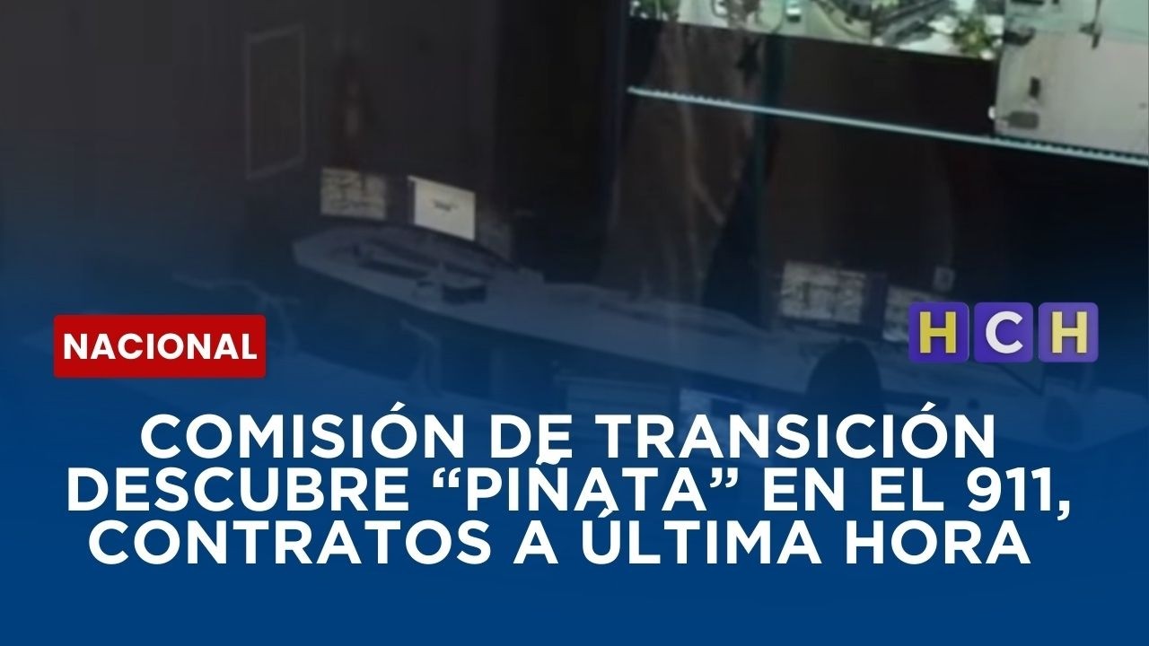 Comisión de transición descubre piñata en el 911