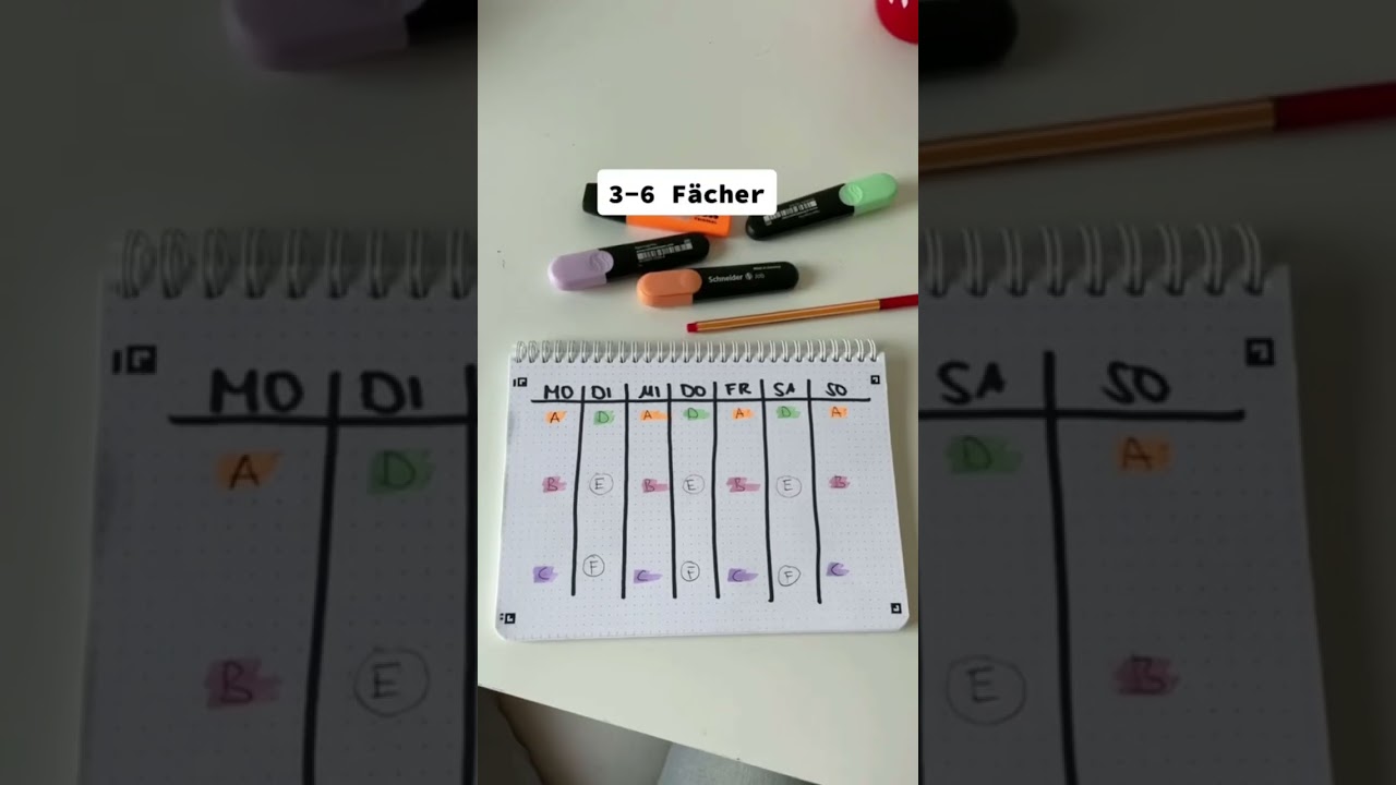 How To: f&uuml;r mehrere F&auml;cher gleichzeitig lernen📚🤓 #lerntipps