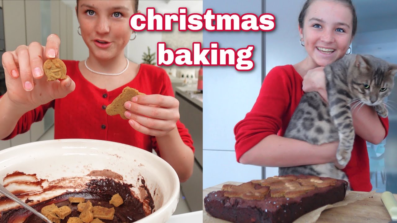 BAKING CHRISTMAS TREATS WITH MY CAT!