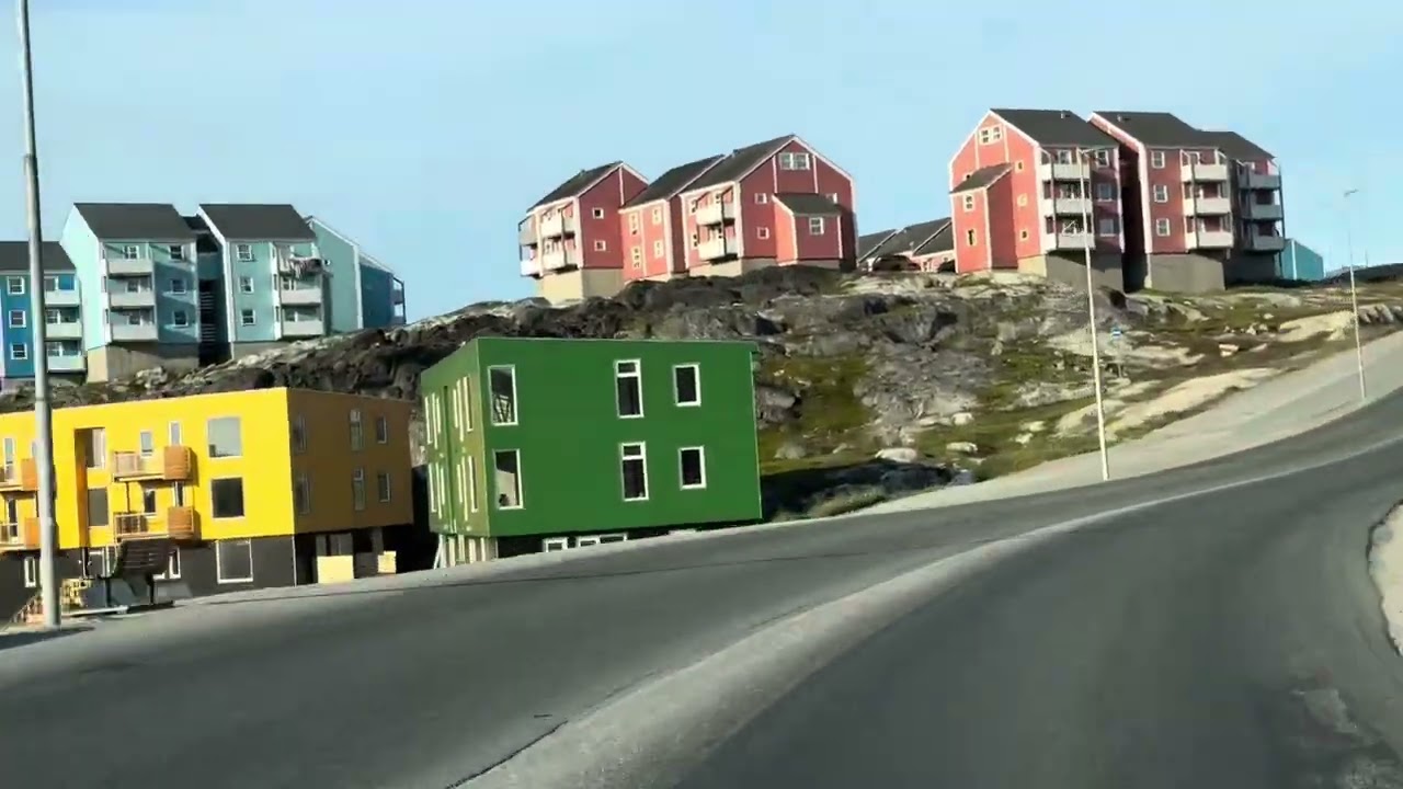 Driving from Queen Ingrid Hospital to the New airport in Nuuk