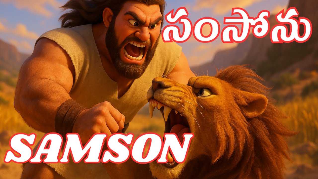 సంసోను జీవితం #samson #biblestories #telugubiblestories #MythologyExplained #bibleforkids #judges