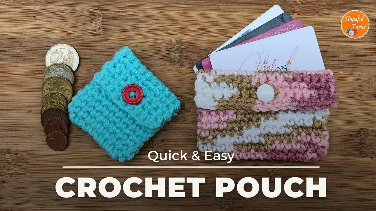 How to Crochet a Small Pouch | Easy Crochet Mini Coin Purse Tutorial